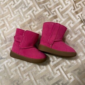 UGG Kids Pink Boots with Brown Sole